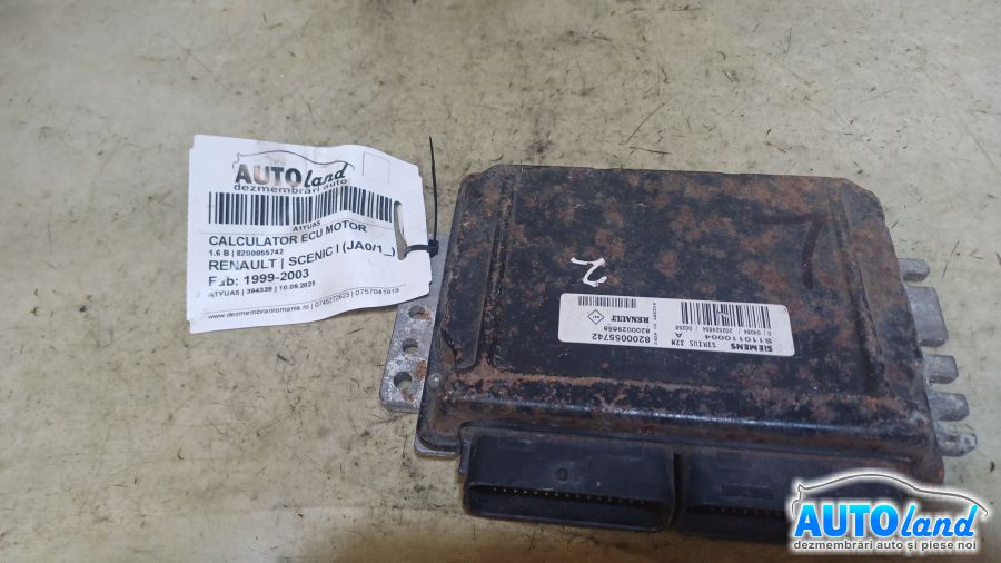 Calculator Ecu Motor 8200055742 1.6 B Renault SCENIC I JA0/1 1999-2003
