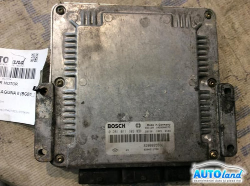 Calculator Ecu Motor 8200085386 2.2 DCI, 0281011103 Renault LAGUNA II BG0/1 2001