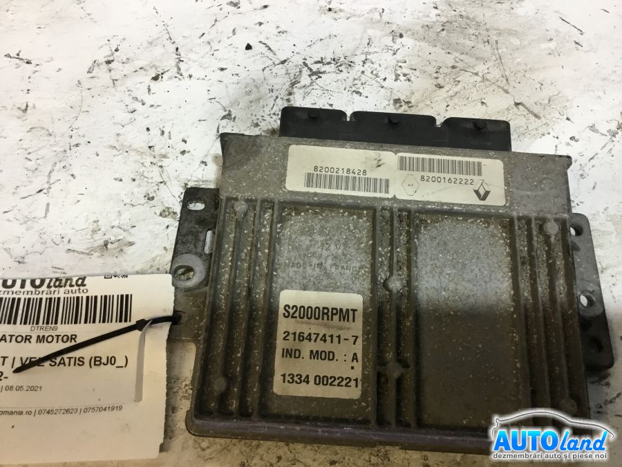 Calculator Ecu Motor 8200218428 2.0 B T Renault VEL SATIS BJ0 2002