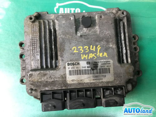 Calculator Ecu Motor 8200311550 2.5 DCI, G9ua7,0281011940 Renault MASTER III bus JV 2011