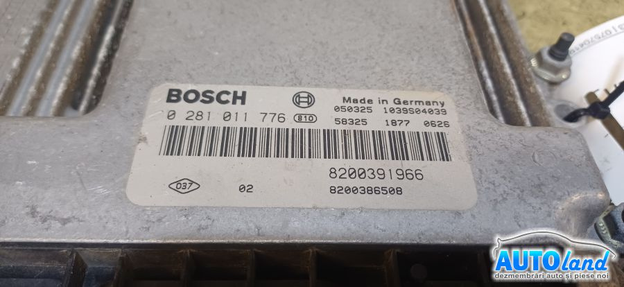 Calculator Ecu Motor 8200391966 0281011776 Renault SCENIC II JM0/1 2003