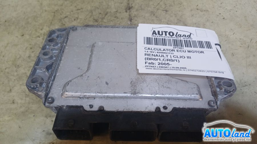 Calculator Ecu Motor 8200461733 1.6 16V Renault CLIO III BR0/1,CR0/1 2005