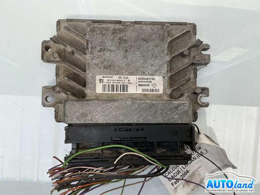 Calculator Ecu Motor 8200483732 Dacia LOGAN LS 2004