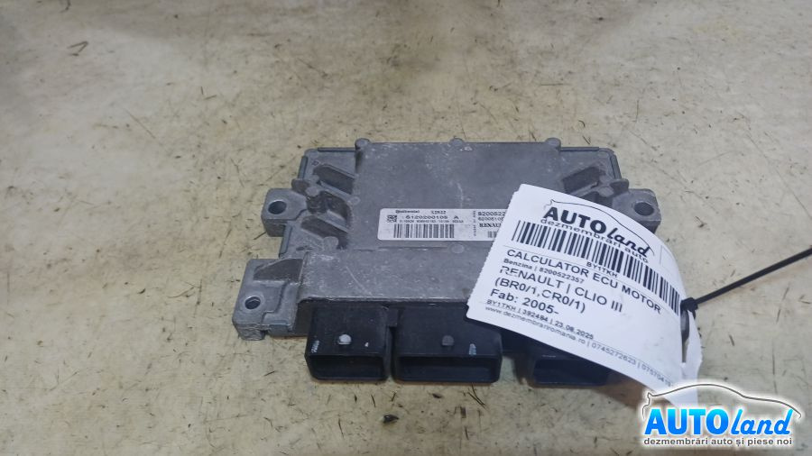 Calculator Ecu Motor 8200522357 Benzina Renault CLIO III BR0/1,CR0/1 2005