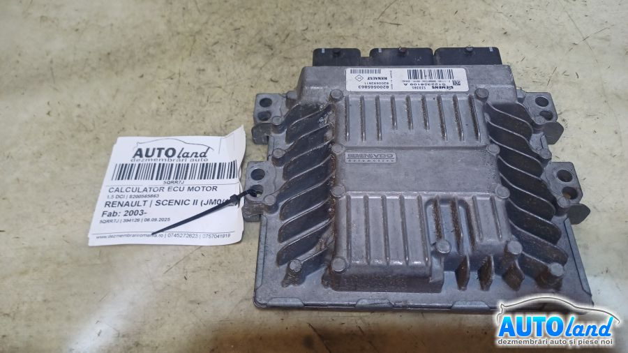 Calculator Ecu Motor 8200565863 1.5 DCI Renault SCENIC II JM0/1 2003