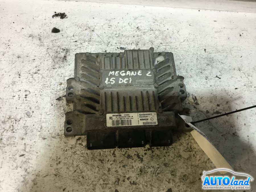 Calculator Ecu Motor 8200565863 1.5 DCI Renault MEGANE II BM0/1 ,CM0/1 2002
