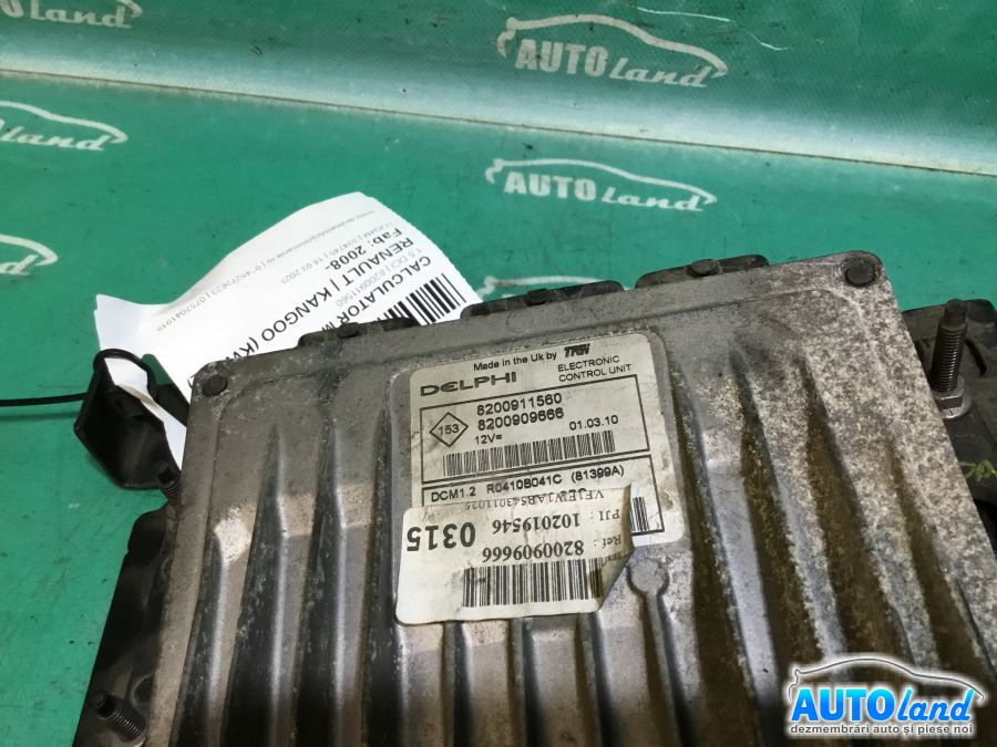 Calculator Ecu Motor 8200911560 1.5 DCI Renault KANGOO KW0/1 2008
