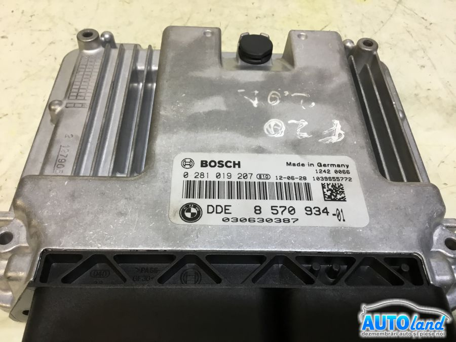 Calculator Ecu Motor 8570934 1.6 Diesel0281019207 BMW 1 F20 2010