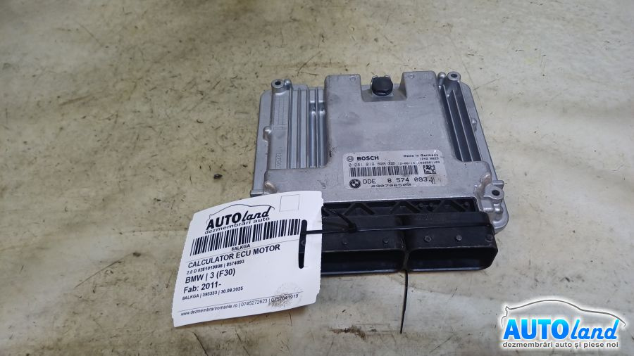 Calculator Ecu Motor 8574093 2.0 D 0281019808 BMW 3 F30 2011