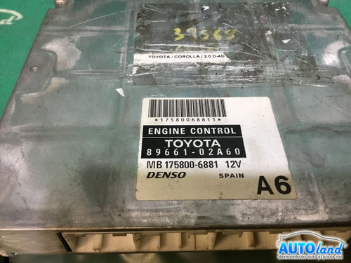 Calculator Ecu Motor 8966102a60 2.0 D,d4d Toyota COROLLA E12U , E12J 2001