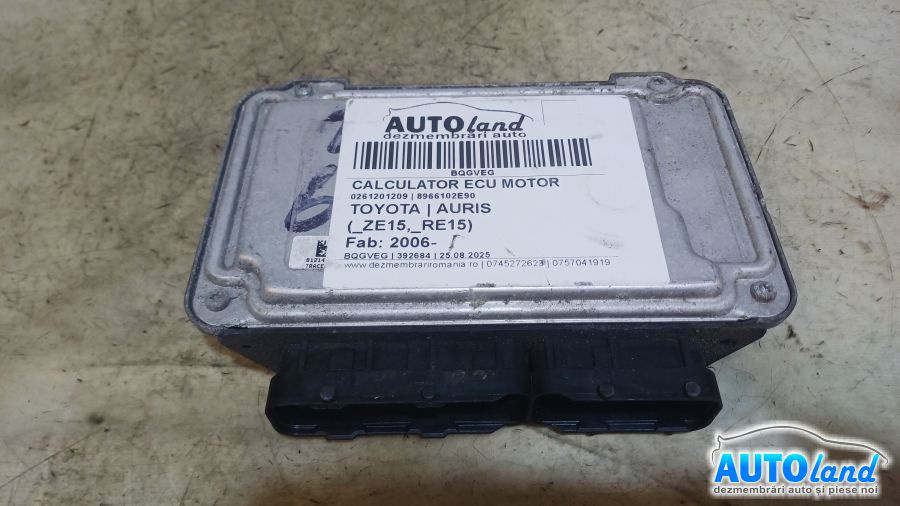 Calculator Ecu Motor 8966102e90 0261201209 Toyota AURIS ZE15, RE15 2006