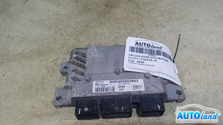 Calculator Ecu Motor 8v2112a650hf Ford FIESTA VI 2008