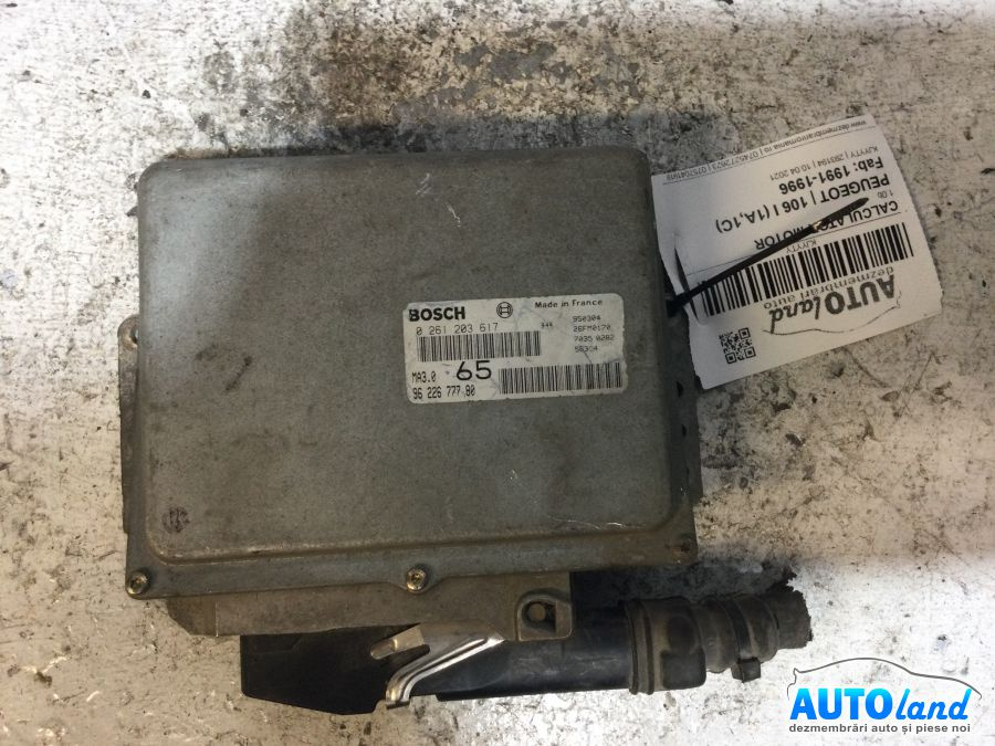 Calculator Ecu Motor 9622677780 1.0b Peugeot 106 I 1A,1C 1991-1996