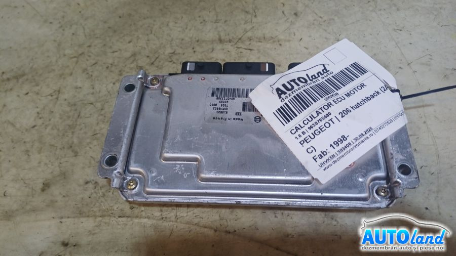 Calculator Ecu Motor 9638765680 1.6 B Peugeot 206 hatchback 2A/C 1998