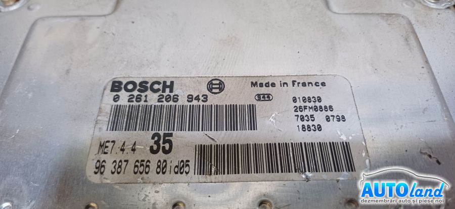 Calculator Ecu Motor 9638765680 1.6 Benz Peugeot 307 3A/C 2000
