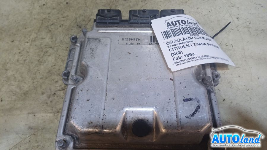 Calculator Ecu Motor 9642013980 2.0 HDI Citroen XSARA PICASSO N68 1999