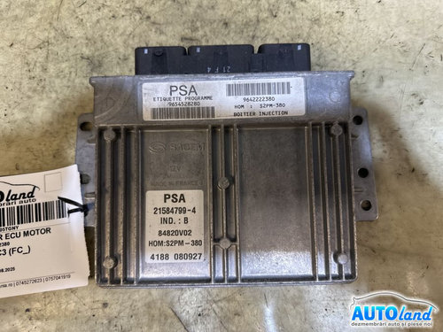 Calculator Ecu Motor 9642222380 1.4 Benzina Citroen C3 FC 2002