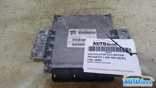 Calculator Ecu Motor 9643707380 Peugeot 206 SW 2E/K 2002