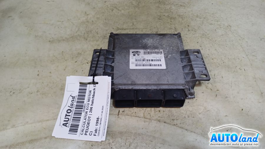 Calculator Ecu Motor 9643707380 Peugeot 206 hatchback 2A/C 1998
