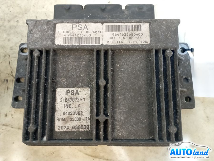 Calculator Ecu Motor 9644235680 Peugeot 206 limuzina 2007
