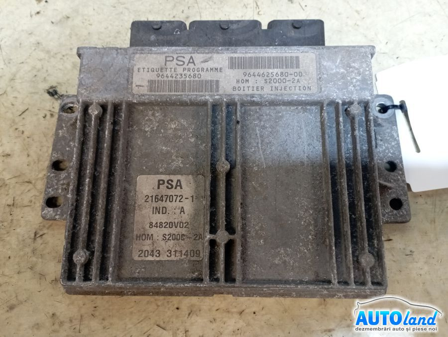 Calculator Ecu Motor 9644235680 Peugeot 206 hatchback 2A/C 1998