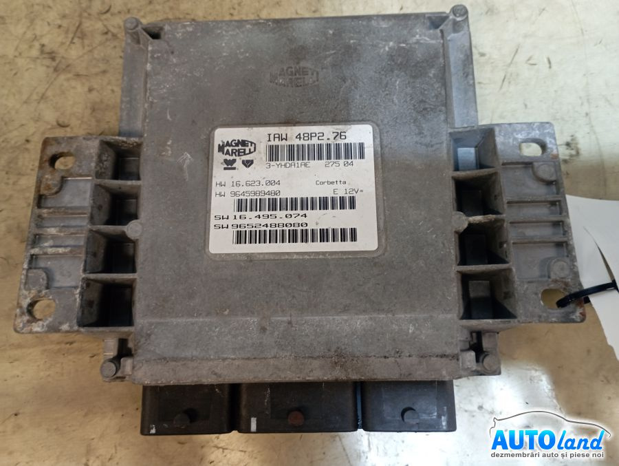 Calculator Ecu Motor 9645989480 Benzina Peugeot 206 hatchback 2A/C 1998