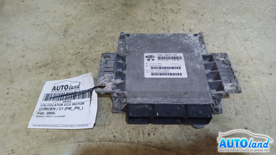 Calculator Ecu Motor 9645989480 Citroen C1 PM ,PN 2005