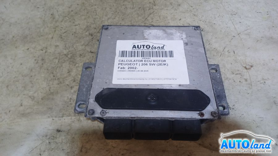 Calculator Ecu Motor 9645989480 Peugeot 206 SW 2E/K 2002