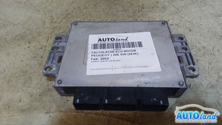Calculator Ecu Motor 9646988680 Peugeot 206 SW 2E/K 2002
