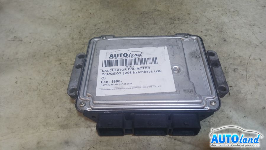 Calculator Ecu Motor 9647158080 Peugeot 206 hatchback 2A/C 1998