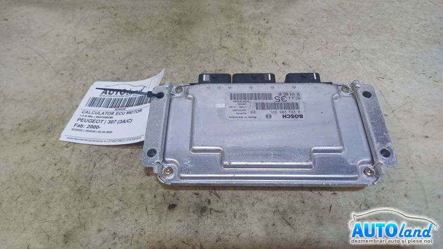 Calculator Ecu Motor 9647480580 1.6 B Nfu Peugeot 307 3A/C 2000