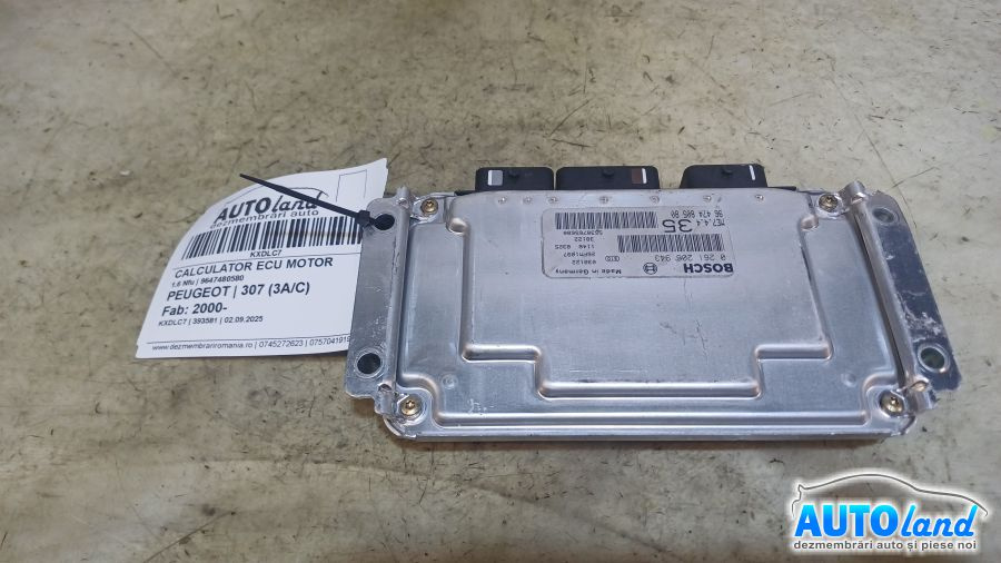 Calculator Ecu Motor 9647480580 1.6 Nfu Peugeot 307 3A/C 2000