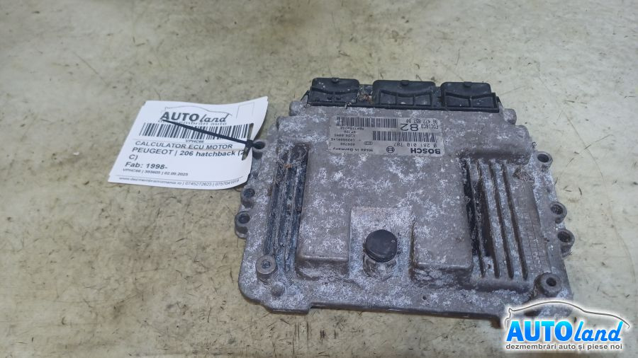 Calculator Ecu Motor 9647785780 Peugeot 206 hatchback 2A/C 1998