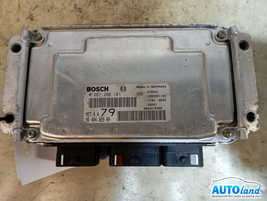 Calculator Ecu Motor 9648482980 Benzina 0261208101 Citroen C3 FC 2002