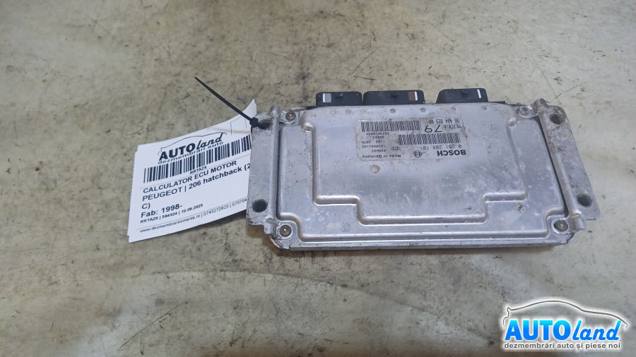Calculator Ecu Motor 9648482980 Peugeot 206 hatchback 2A/C 1998