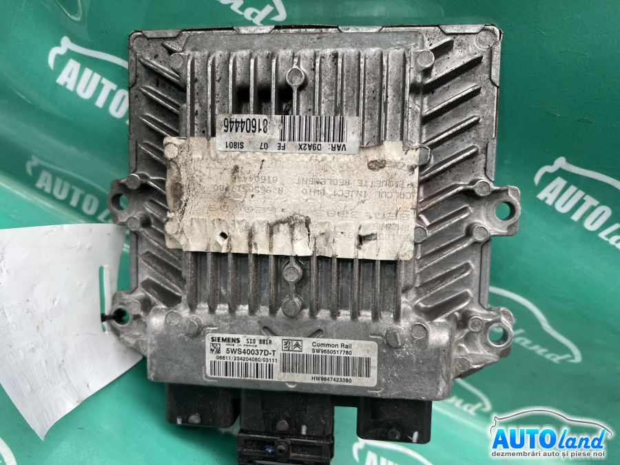Calculator Ecu Motor 9650517780 2.0 HDI Peugeot 406 8B 1995-2004