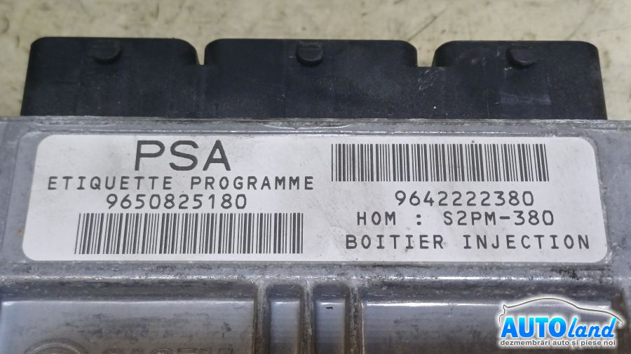 Calculator Ecu Motor 9650825180 Citroen C3 FC 2002