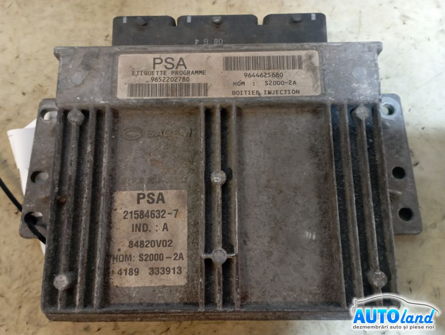 Calculator Ecu Motor 9652202780 1.4 B9644625680 Citroen C3 FC 2002