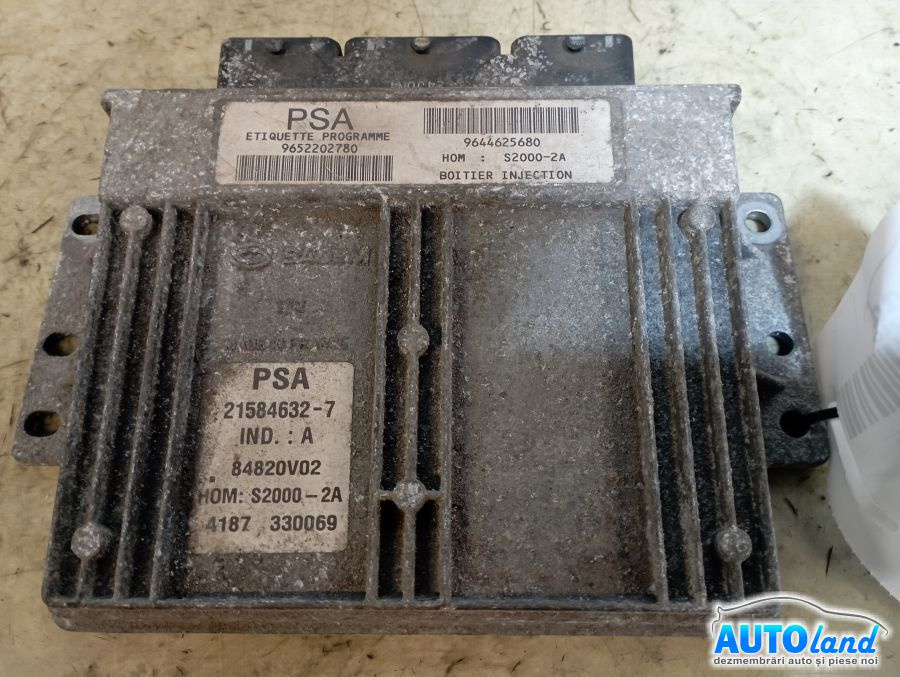 Calculator Ecu Motor 9652202780 Benzina9