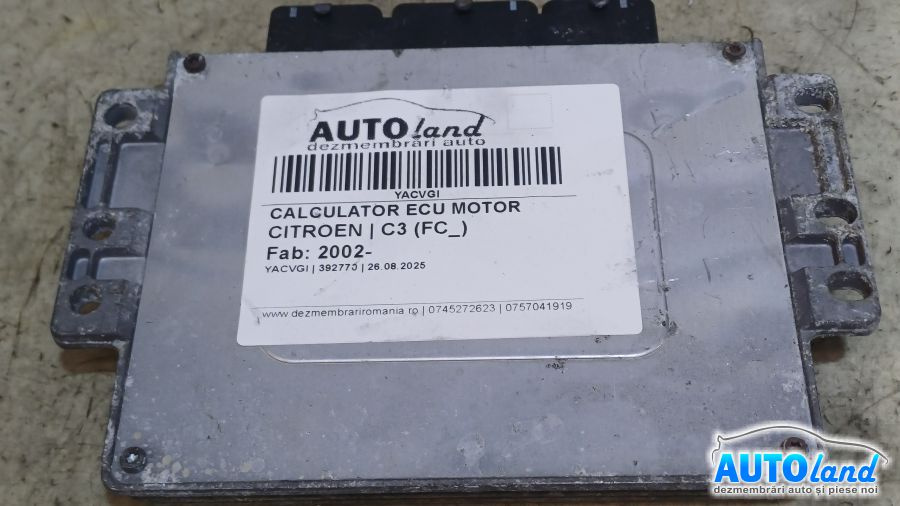 Calculator Ecu Motor 9652202780 Citroen 