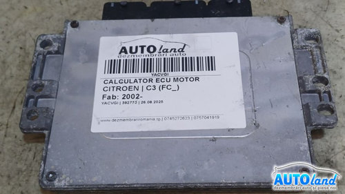 Calculator Ecu Motor 9652202780 Citroen C3 FC 2002