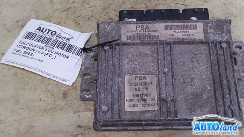 Calculator Ecu Motor 9652202780 Citroen C3 FC 2002