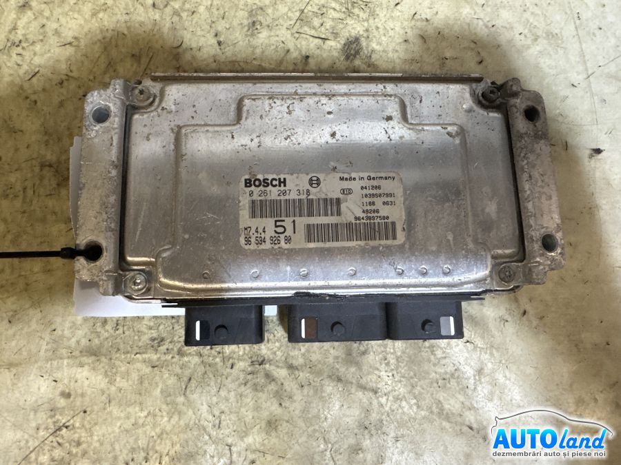 Calculator Ecu Motor 9653492680 1.6 Benzina Peugeot 206 hatchback 2A/C 1998