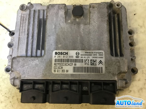 Calculator Ecu Motor 9653958980 9661135380 / 0281012466 Peugeot 407 6D 2004
