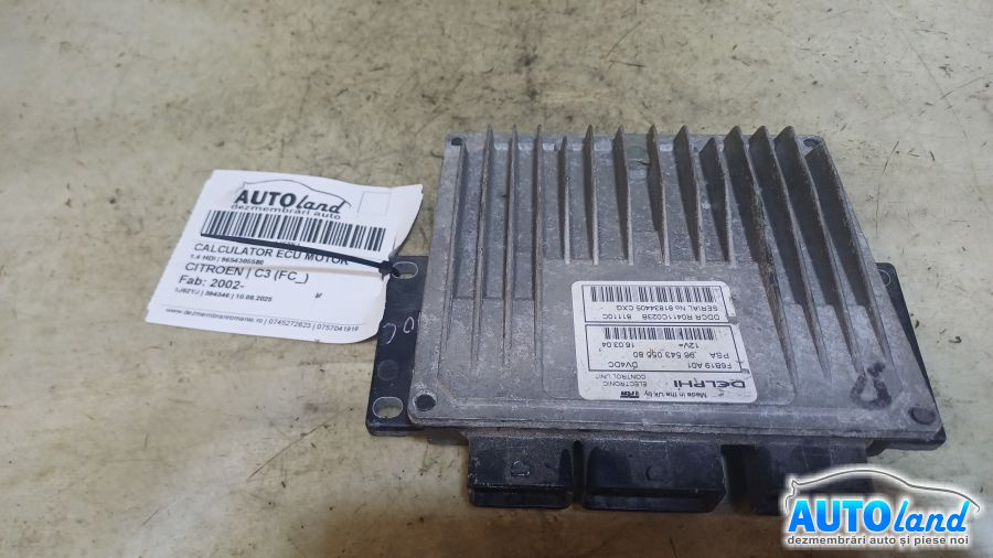 Calculator Ecu Motor 9654305580 1.4 HDI Citroen C3 FC 2002