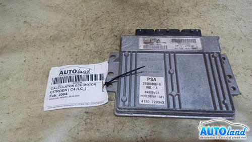Calculator Ecu Motor 9654528480 Citroen C4 LC 2004