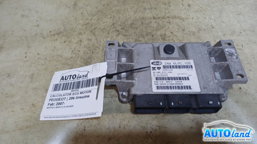 Calculator Ecu Motor 9654596080 Peugeot 206 limuzina 2007