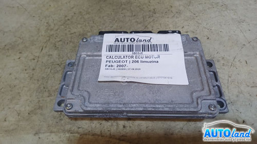 Calculator Ecu Motor 9654596080 Peugeot 206 limuzina 2007
