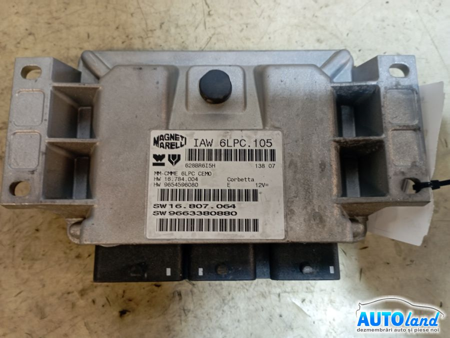Calculator Ecu Motor 9654596080 Peugeot 207 SW WK 2007