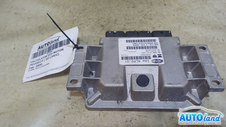 Calculator Ecu Motor 9654722780 Peugeot 307 3A/C 2000